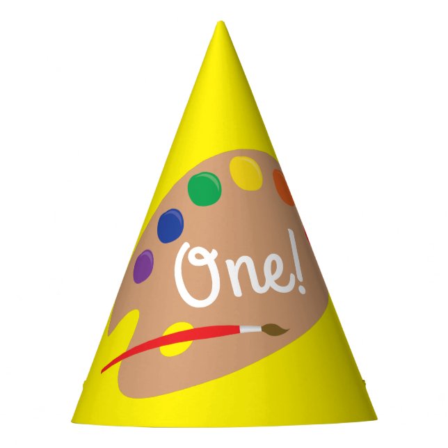 Art Kids Birthday Party Painting Hat (Front)