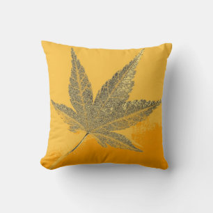 Art leaf 7 throw pillow
