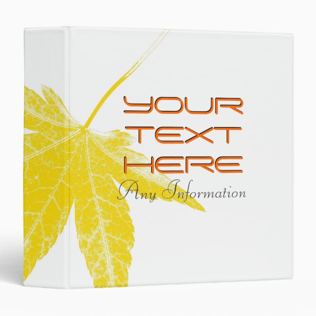 Art leaf 8 | Personalized binders (Front/Spine)
