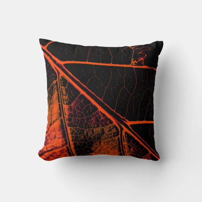 Art leaf autumn 4 throw pillow (Front)