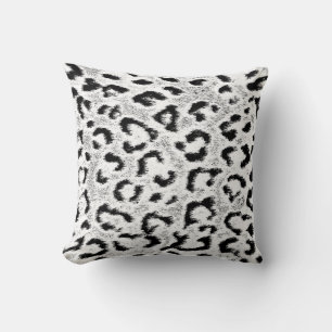 Art leopard fur 4 throw pillow