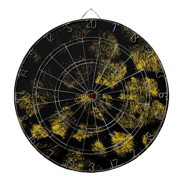 Art leopard fur dartboard (Front)