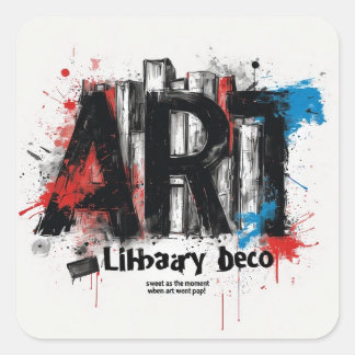 Art Library Deco Sticker Pack: A Story of Art