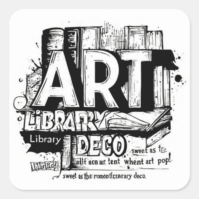 Art Library Deco Sticker Pack: A Story of Art I (Front)