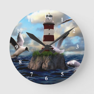 Art Lighthouse Wall Clock