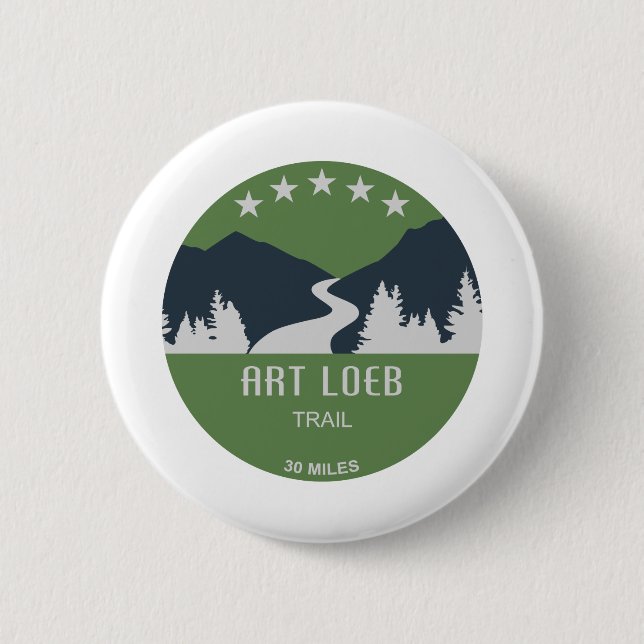 Art Loeb Trail North Carolina 2 Inch Round Button (Front)