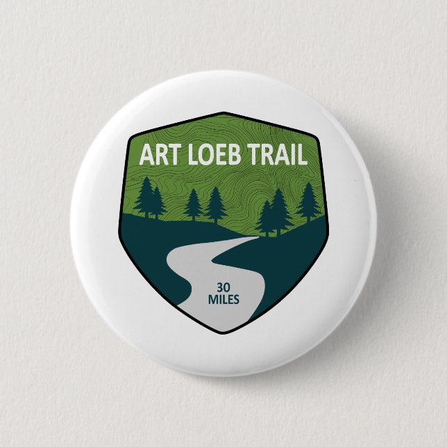 Art Loeb Trail North Carolina 2 Inch Round Button (Front)