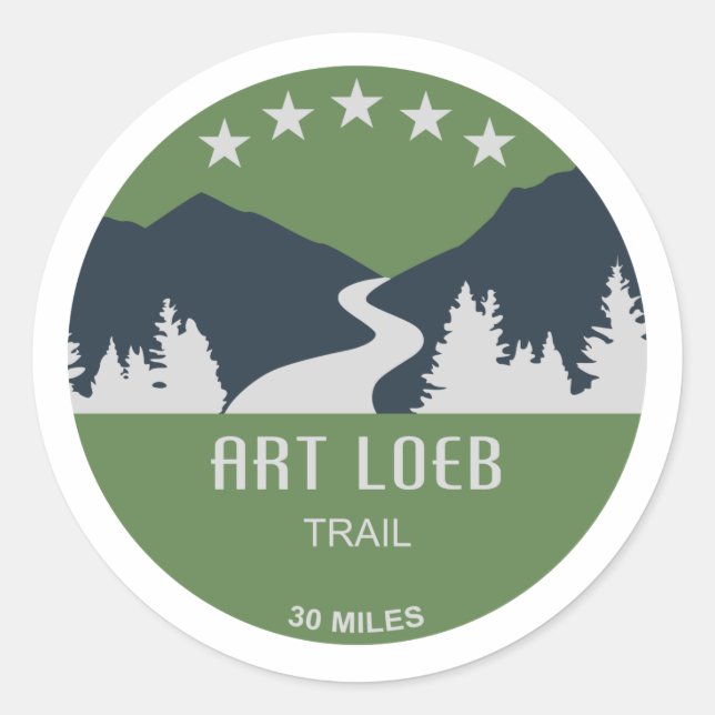 Art Loeb Trail North Carolina Classic Round Sticker (Front)