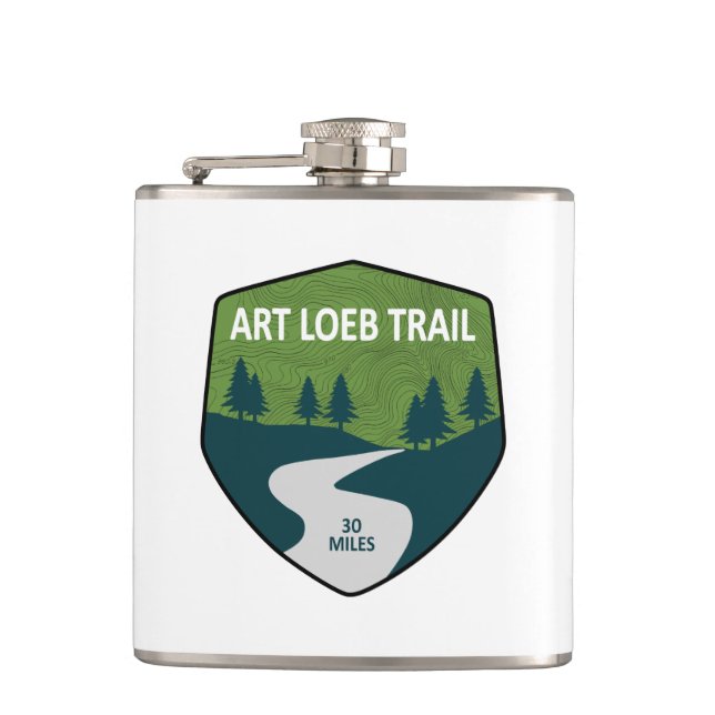 Art Loeb Trail North Carolina Hip Flask (Front)