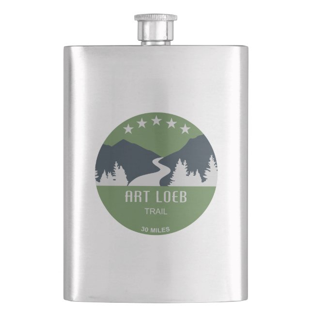 Art Loeb Trail North Carolina Hip Flask (Front)
