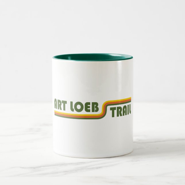 Art Loeb Trail North Carolina Two-Tone Coffee Mug (Center)