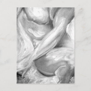 Art Lover Elegant Original Art Male Painting On Postcard