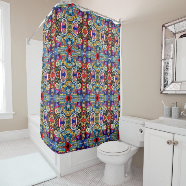 Art lovers multicolor blue red symmetric (In Situ)