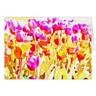 Art lumineux de tulipe