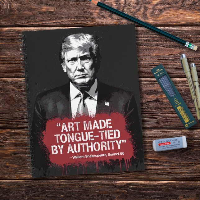 Art Made Tongue-Tied Shakespeare Quote Graffiti Notebook (Creator Uploaded)