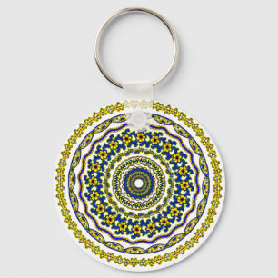 art meditation mandala zen keychain