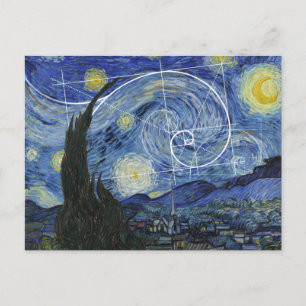  Art Meets Math, Van Gogh Meets Fibonacci Card