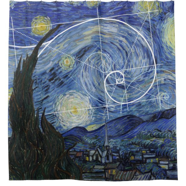  Art Meets Math, Van Gogh Meets Fibonacci Card (Front)
