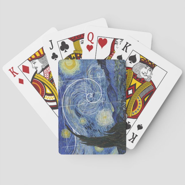  Art Meets Math, Van Gogh Meets Fibonacci Card (Back)