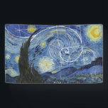 Art Meets Math, Van Gogh Meets Fibonacci Card Banner<br><div class="desc">Vincent van Gogh meets Leonardo Fibonacci. Fibonacci spiral superimposed on elements of van Gogh's famous painting.</div>
