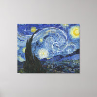  Art Meets Math, Van Gogh Meets Fibonacci Poster