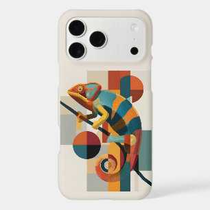 Art Moderne Caméléon Géométrique Faune