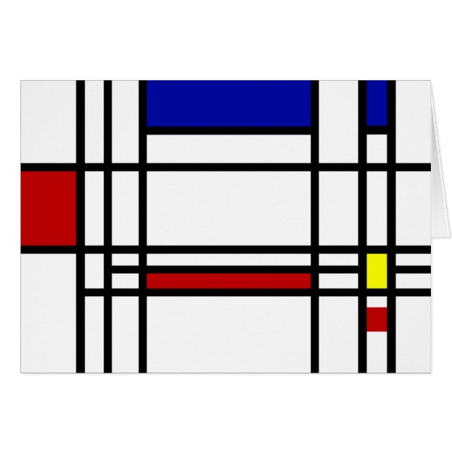 Art moderne de Mondrian (Devant Horizontal)