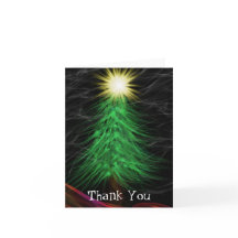 Art moderne Joyeux Carte de remerciements de Noël