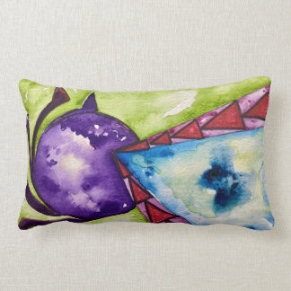 Art moderne lumineux accent jeter lumbar coussin