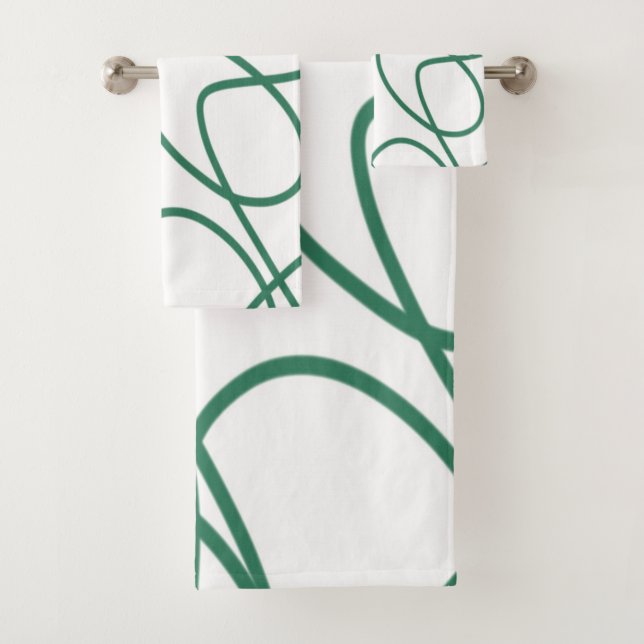 Art moderne : Vert sur Blanc (En situation)