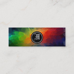 Art Monogram Mini Business Card
