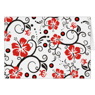 ART motif - décoration hibiscus