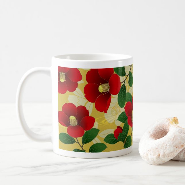 Art Mug “camellia” (With Donut)
