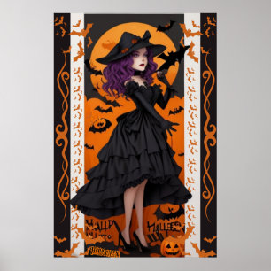 Art Mur Halloween enchanteur pour Déco Maison Éffr