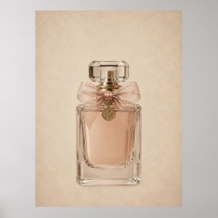 Art mural de bouteilles de parfum de luxe   Fémini