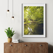 Art mural de la nature abstrait – Affiche de paysa