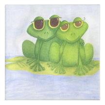 Amateurs adorables de grenouilles