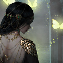 Beauté Mysterius Girl Acrylique Mur Art