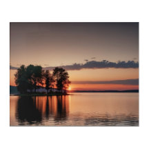 Coucher de soleil sur le lac