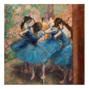 Art Mural En Acrylique Edgar Degas - Danseurs en bleu