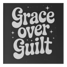 Grace over Guilt Acrylique Mur Art