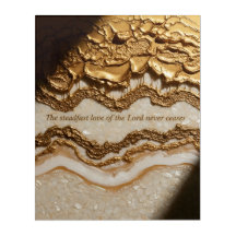 Luxe Gold & Pearl Scripture Art, Christian Wall Ar