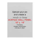 Mur acrylique Art 10 x 14 - Ajouter des photos et 
