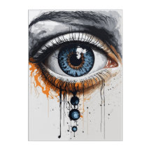 OEuvre oculaire infusée d'encre