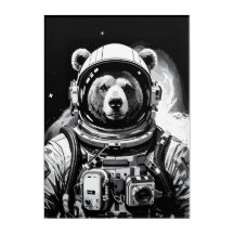 Ours en astronaute