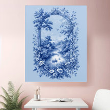 Paysage de toile française Art mural acrylique Vin