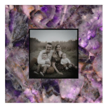 Quartz d'Améthyste violet Abstrait, granit violet