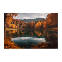 Superbe paysage d'automne avec des arbres colorés