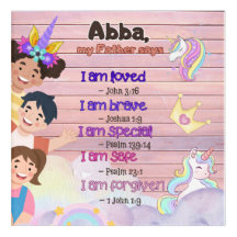 Versets bibliques Affirmations positives Acrylique