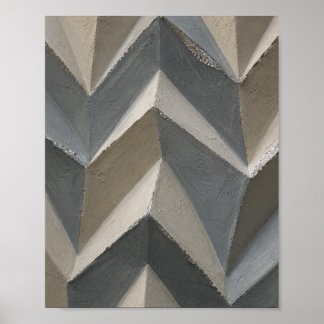 Art mural géométrique moderne | Gris beige neutre 